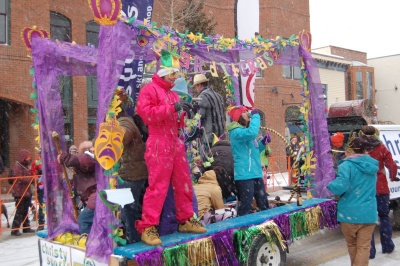 Breckenridge Mardi Gras celebration on Main Street